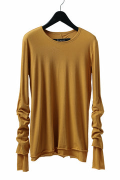 画像をギャラリービューアに読み込む, A.F ARTEFACT LAYERED LONG SLEEVE TOPS / SOFT JERSEY (MUSTARD x MUSTARD)