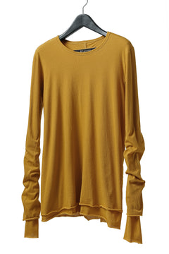 画像をギャラリービューアに読み込む, A.F ARTEFACT LAYERED LONG SLEEVE TOPS / SOFT JERSEY (MUSTARD x MUSTARD)