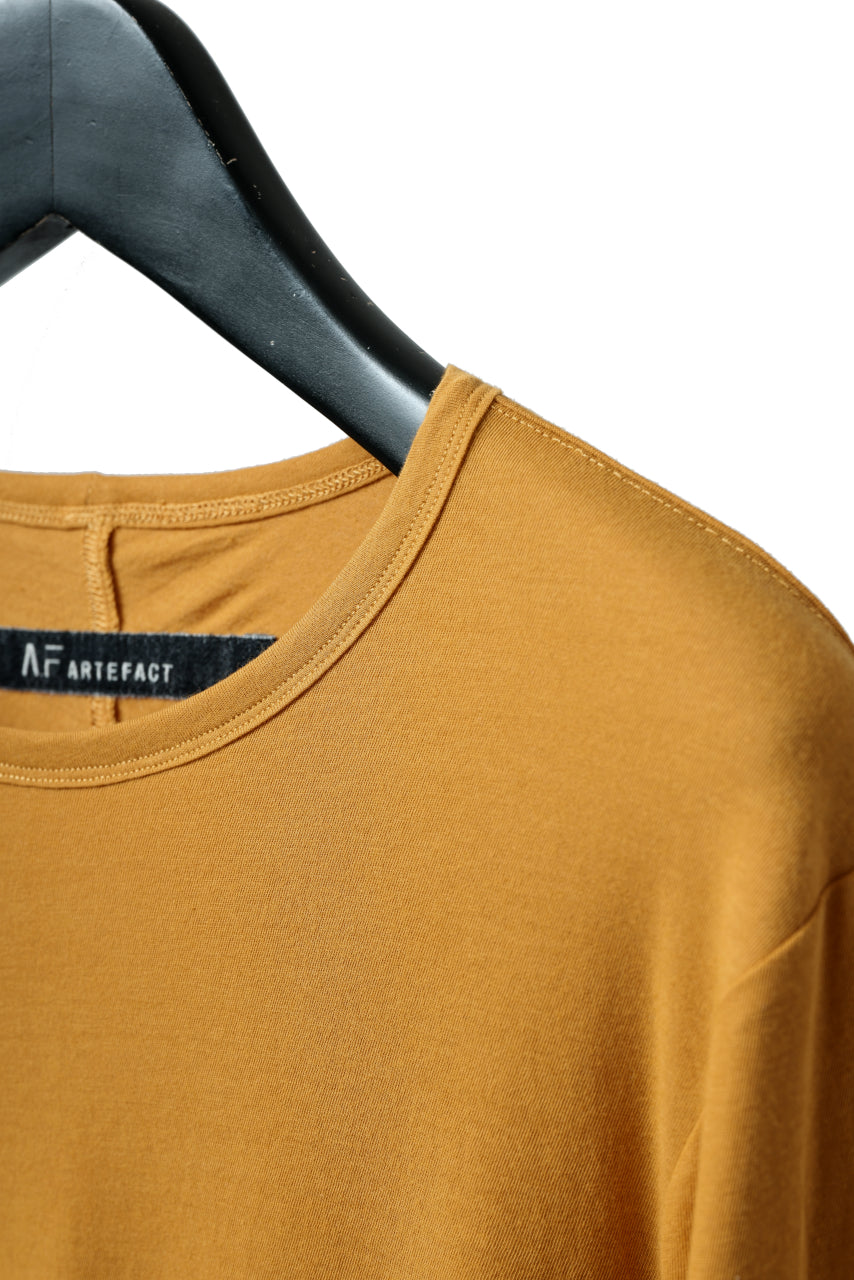 A.F ARTEFACT LAYERED LONG SLEEVE TOPS / SOFT JERSEY (MUSTARD x MUSTARD)