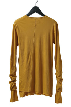 画像をギャラリービューアに読み込む, A.F ARTEFACT LAYERED LONG SLEEVE TOPS / SOFT JERSEY (MUSTARD x MUSTARD)