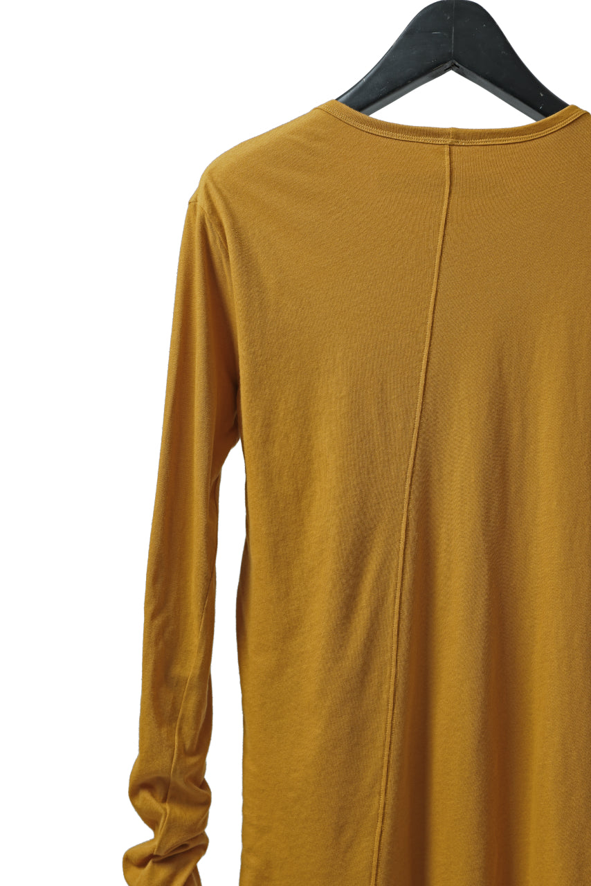 A.F ARTEFACT LAYERED LONG SLEEVE TOPS / SOFT JERSEY (MUSTARD x MUSTARD)