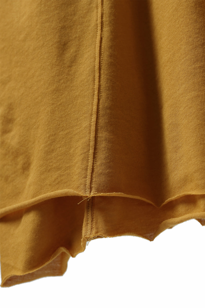 A.F ARTEFACT LAYERED LONG SLEEVE TOPS / SOFT JERSEY (MUSTARD x MUSTARD)