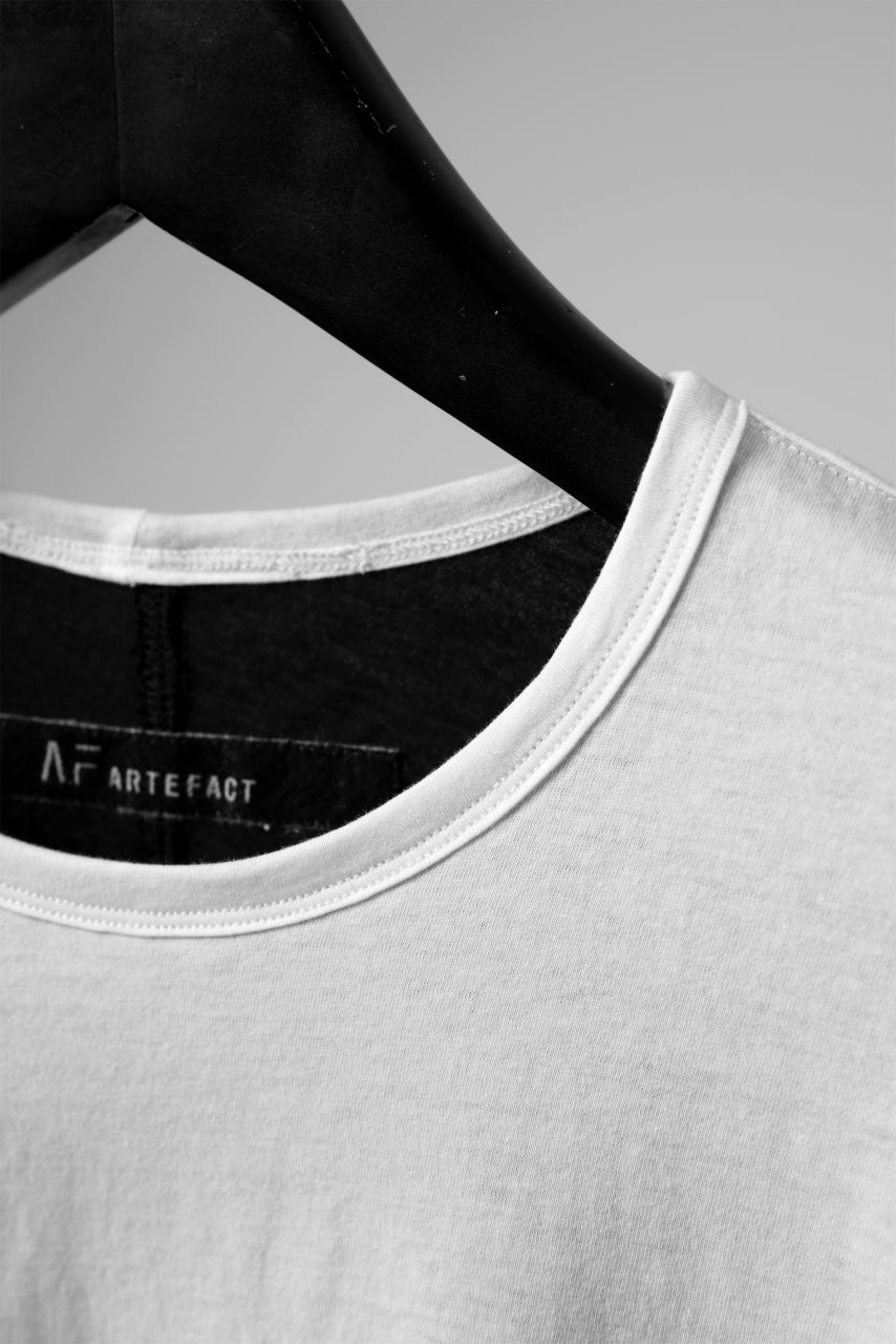 Load image into Gallery viewer, A.F ARTEFACT LAYERED LONG SLEEVE TOPS / SOFT JERSEY (WHITE x BLACK)