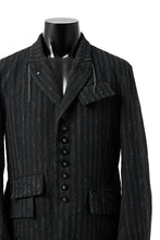 画像をギャラリービューアに読み込む, KLASICA HUNTS 10 BUTTONS DOLL BLAZER / LIGHT WEIGHT BLUR STRIPES (INK BLACK)