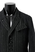 画像をギャラリービューアに読み込む, KLASICA HUNTS 10 BUTTONS DOLL BLAZER / LIGHT WEIGHT BLUR STRIPES (INK BLACK)