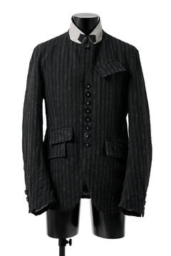 画像をギャラリービューアに読み込む, KLASICA HUNTS 10 BUTTONS DOLL BLAZER / LIGHT WEIGHT BLUR STRIPES (INK BLACK)