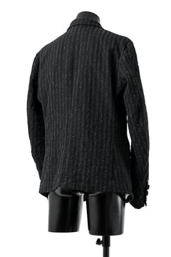 Load image into Gallery viewer, KLASICA HUNTS 10 BUTTONS DOLL BLAZER / LIGHT WEIGHT BLUR STRIPES (INK BLACK)