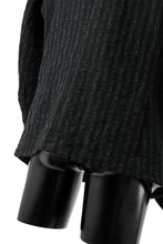 Load image into Gallery viewer, KLASICA HUNTS 10 BUTTONS DOLL BLAZER / LIGHT WEIGHT BLUR STRIPES (INK BLACK)