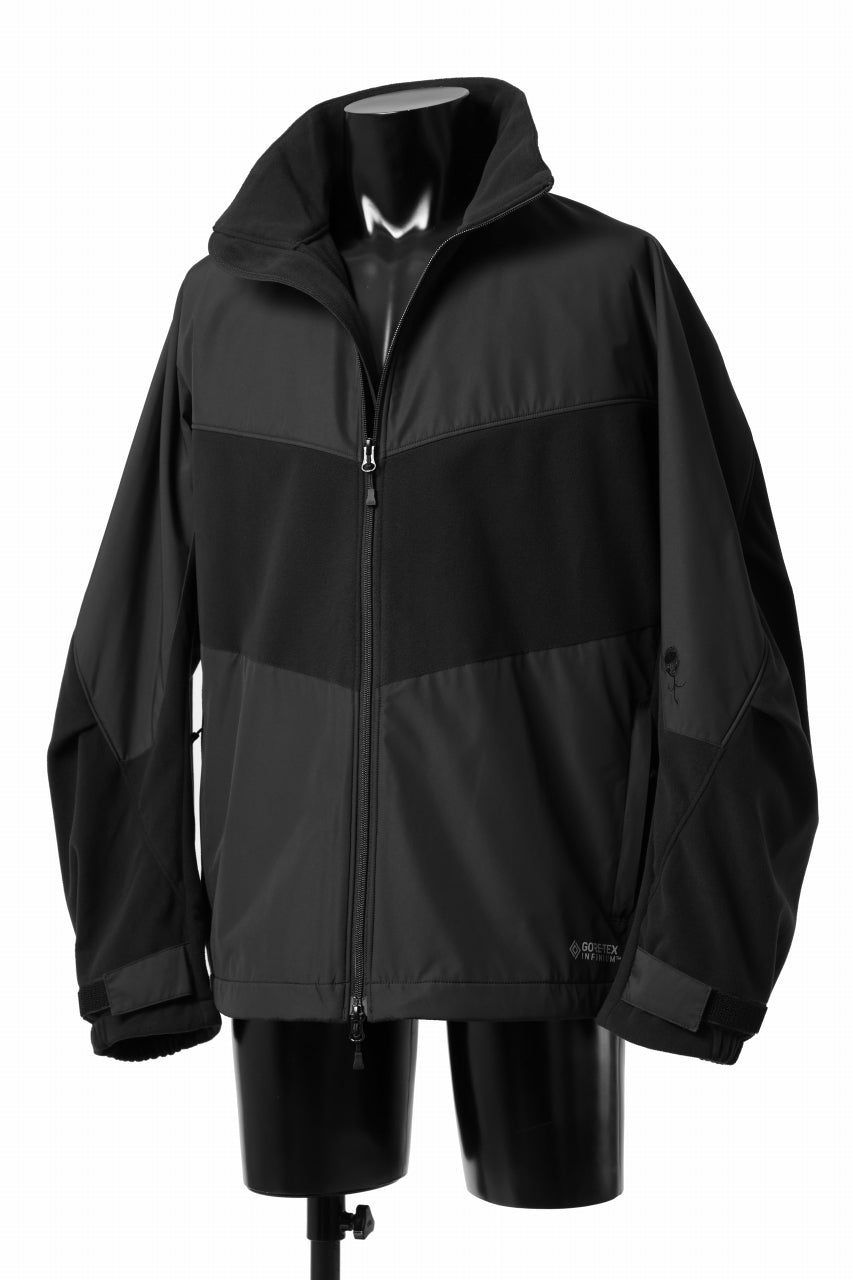 D-VEC x ALMOSTBLACK POLARTEC JACKET / GORE-TEX INFINIUM 2L (BLACK)