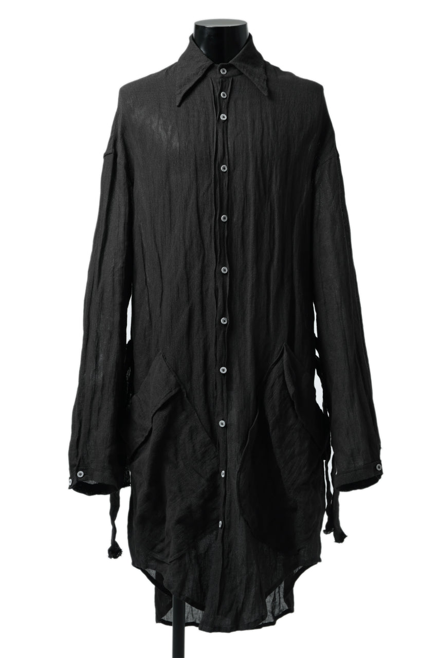 画像をギャラリービューアに読み込む, SOSNOVSKA BELTS PATH LONG SHIRT (BLACK)