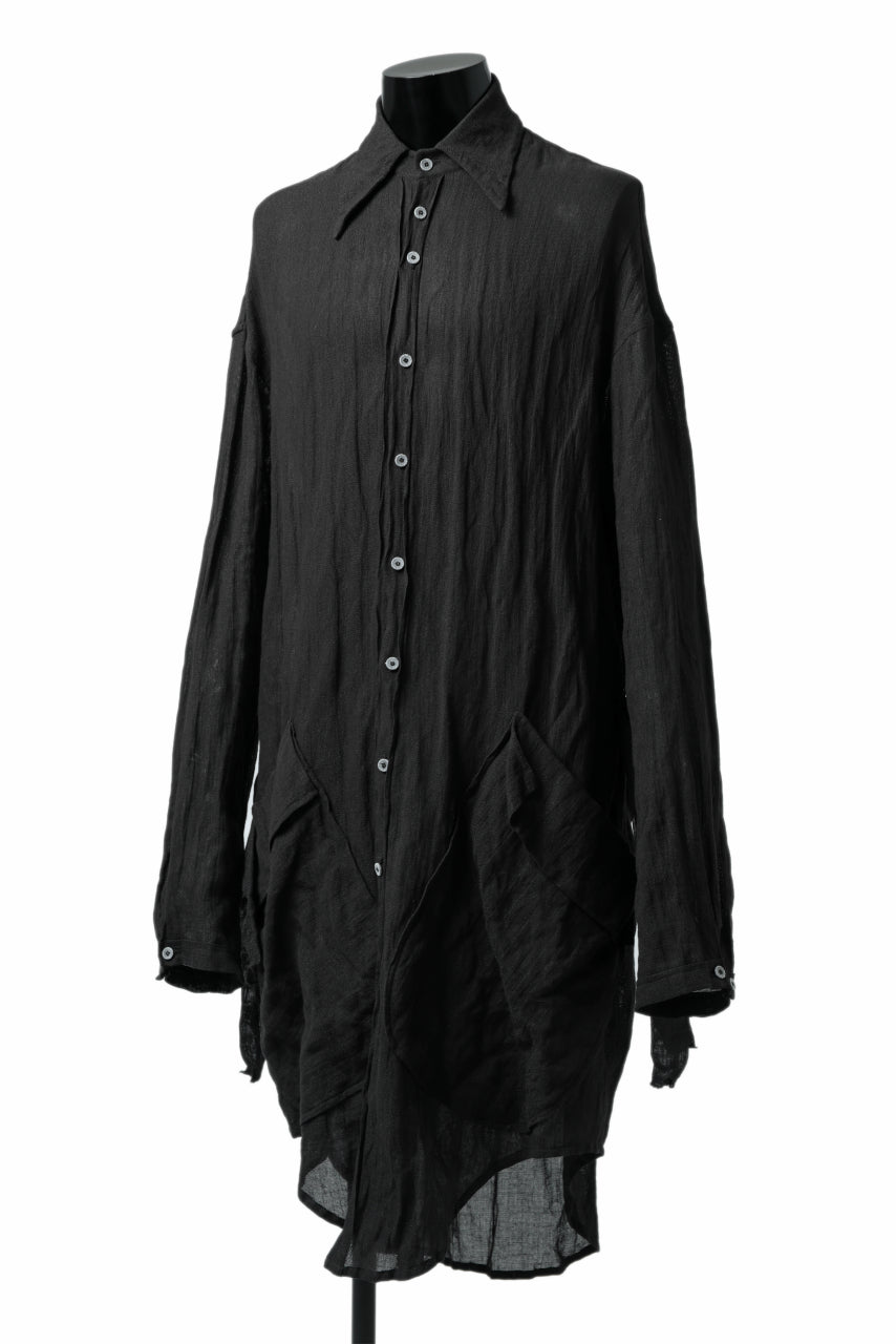 SOSNOVSKA BELTS PATH LONG SHIRT (BLACK)