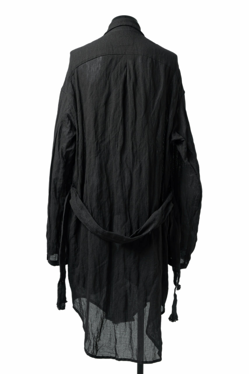 SOSNOVSKA BELTS PATH LONG SHIRT (BLACK)