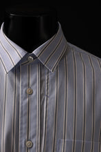 Load image into Gallery viewer, FACETASM ASSYMETRICAL BELTED STRIPE SHIRT (BLUE x WHITE)
