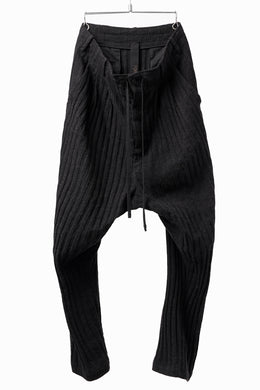 forme d'expression 2-Tucked Sarouel Pants (Black)