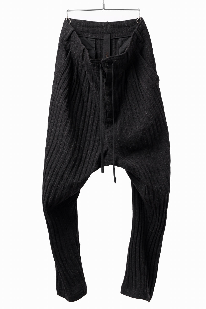 画像をギャラリービューアに読み込む, forme d&#39;expression 2-Tucked Sarouel Pants (Black)