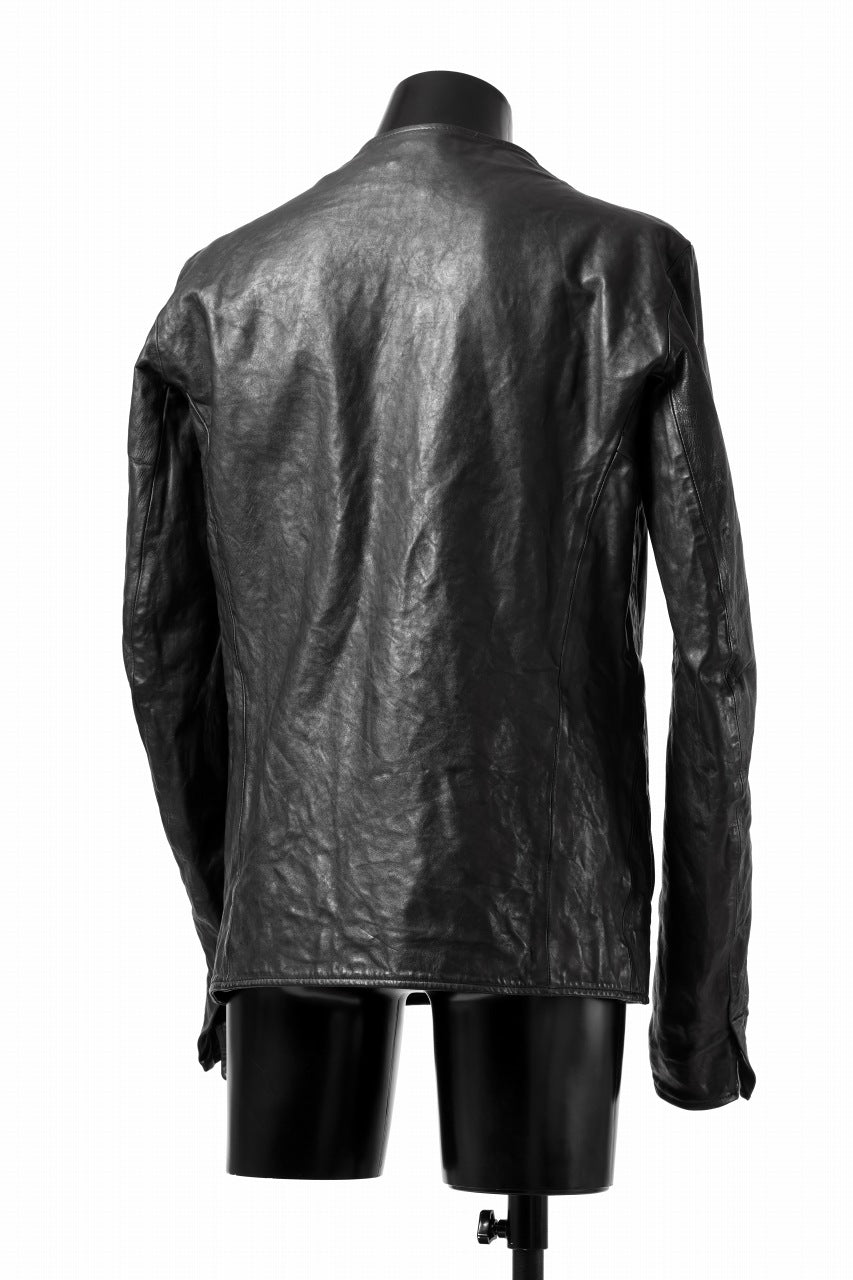 incarnation exclusive HORSE LEATHER DOUBLE BREAST MOTO JACKET MB-2 / OBJECT DYED (91N)