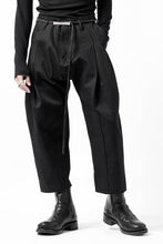 画像をギャラリービューアに読み込む, incarnation 2TUCK WIDE TAPER CROPPED TROUSERS BP-1C / HEAVY TWILL BLACK DENIM (T91)