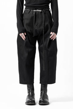 画像をギャラリービューアに読み込む, incarnation 2TUCK WIDE TAPER CROPPED TROUSERS BP-1C / HEAVY TWILL BLACK DENIM (T91)