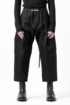 画像をギャラリービューアに読み込む, incarnation 2TUCK WIDE TAPER CROPPED TROUSERS BP-1C / HEAVY TWILL BLACK DENIM (T91)