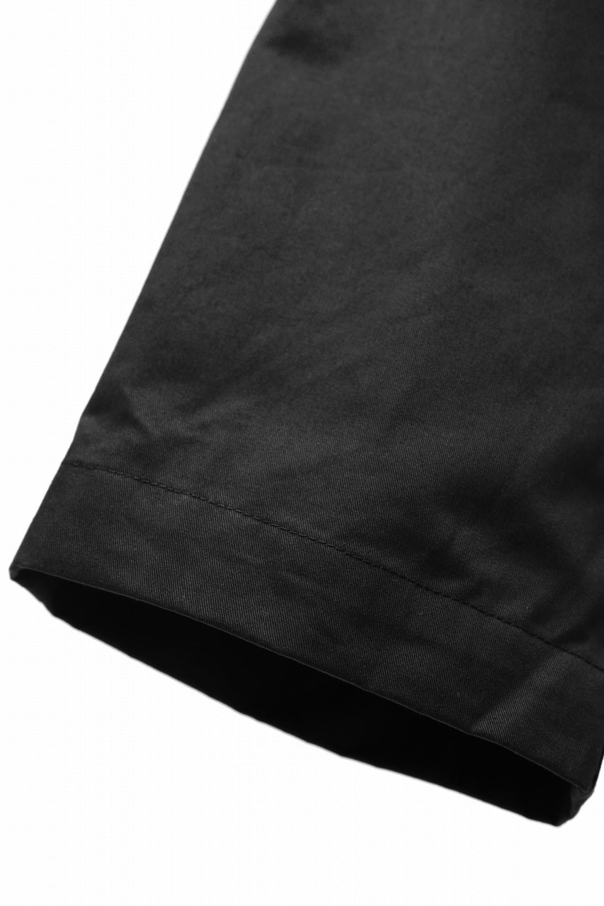 A.F ARTEFACT FRONT ZIP CARGO SARROUEL EASY PANTS (BLACK)