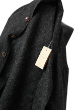 画像をギャラリービューアに読み込む, YUTA MATSUOKA jacket-coat / british wool melton including kempi (charcoal gray)