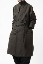 画像をギャラリービューアに読み込む, KLASICA GRANADO MOTORCYCLE TRENCH COAT / TRI UNION HIGH DENSITY GABADINE (MILITARY)