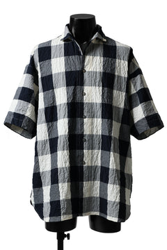 Load image into Gallery viewer, forme d&#39;expression Short Sleeve Oversized Shirt (Big Check)