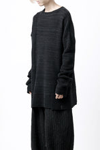 Load image into Gallery viewer, KLASICA TRANSIT RELAX FIT KNIT SWEATER / HAND FLAME 3PLY SUPER FINE MELINO 7G (SHADOW)