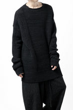 Load image into Gallery viewer, KLASICA TRANSIT RELAX FIT KNIT SWEATER / HAND FLAME 3PLY SUPER FINE MELINO 7G (SHADOW)