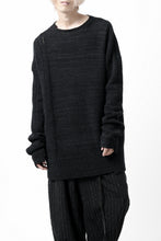 Load image into Gallery viewer, KLASICA TRANSIT RELAX FIT KNIT SWEATER / HAND FLAME 3PLY SUPER FINE MELINO 7G (SHADOW)