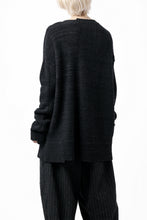 Load image into Gallery viewer, KLASICA TRANSIT RELAX FIT KNIT SWEATER / HAND FLAME 3PLY SUPER FINE MELINO 7G (SHADOW)