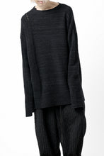 Load image into Gallery viewer, KLASICA TRANSIT RELAX FIT KNIT SWEATER / HAND FLAME 3PLY SUPER FINE MELINO 7G (SHADOW)