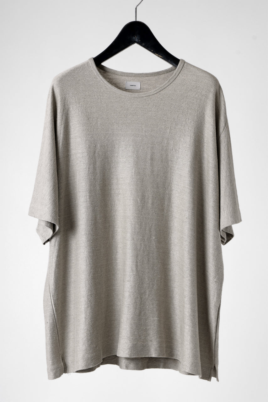 CAPERTICA OVERSIZED ASYMMETRY TEE / LINEN HEAVY JERSEY (KINARI)の商品ページ |  コリーナの公式通販 - LOOM OSAKA ONLIN STORE