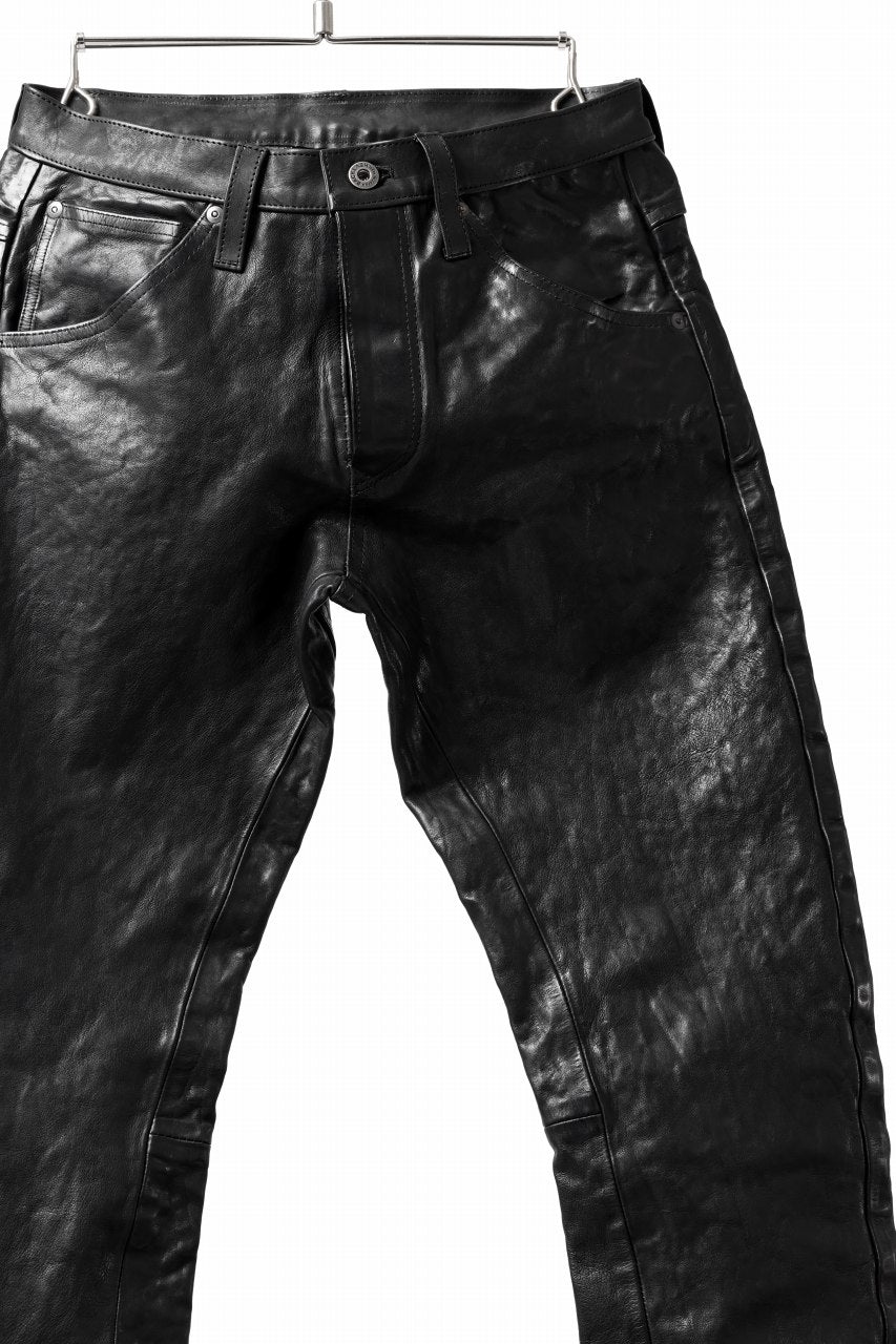 ISAMU KATAYAMA BACKLASH exclusive TIGHT STRAIGHT LEATHER PANTS GARMENT  DYED ITALY SHOULDER (BLACK)商品ページ イサムカタヤマバックラッシュの公式通販 LOOM OSAKA ONLIN  STORE