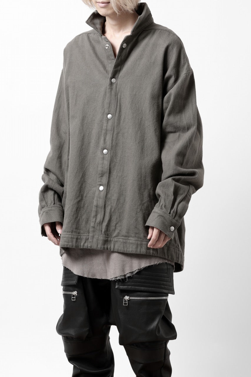 A.F ARTEFACT OVERSIZED SHIRT / COTTON TWILL (KHAKI)