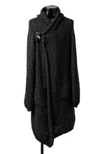 画像をギャラリービューアに読み込む, forme d&#39;expression Knitted Robe Coatt (Black Melange)