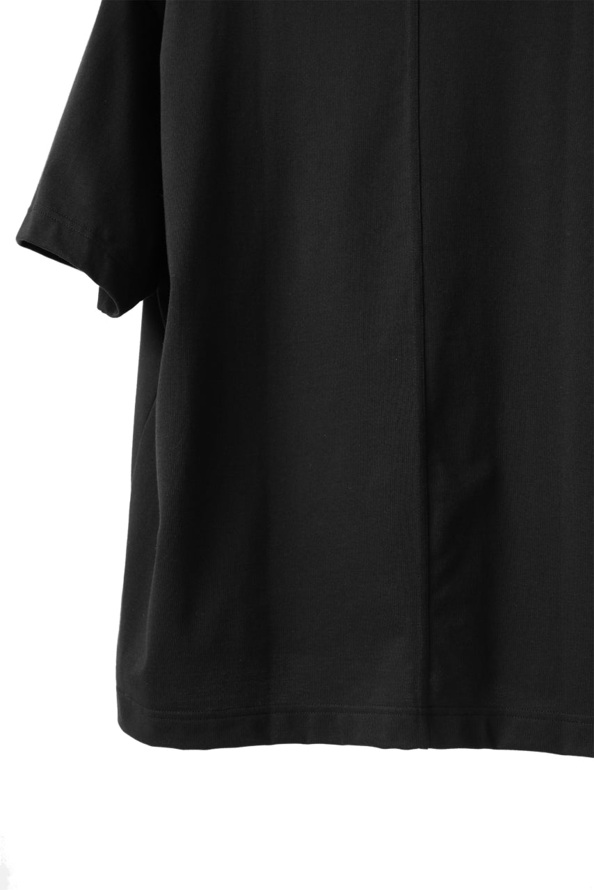 CAPERTICA OVERSIZED H/S TEE / SUVIN COTTON COMPACT JERSEY (BLACK)