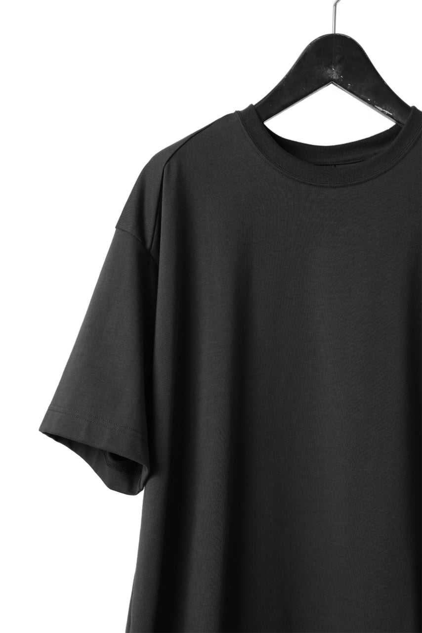 CAPERTICA OVERSIZED H/S TEE / SUVIN COTTON COMPACT JERSEY (CHARCOAL)