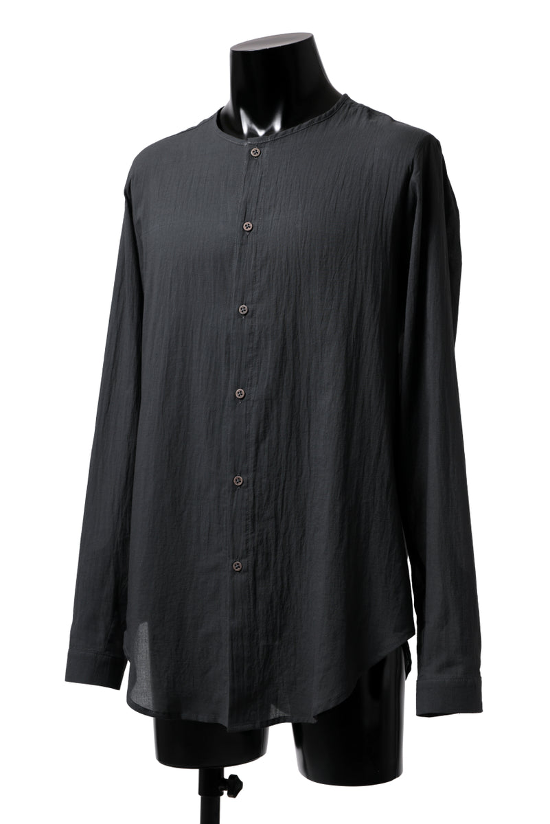 Hannibal. Collarless Shirt / Jos 132. (ANTHRACITE)の商品ページ | ハンニバルの通販 ...