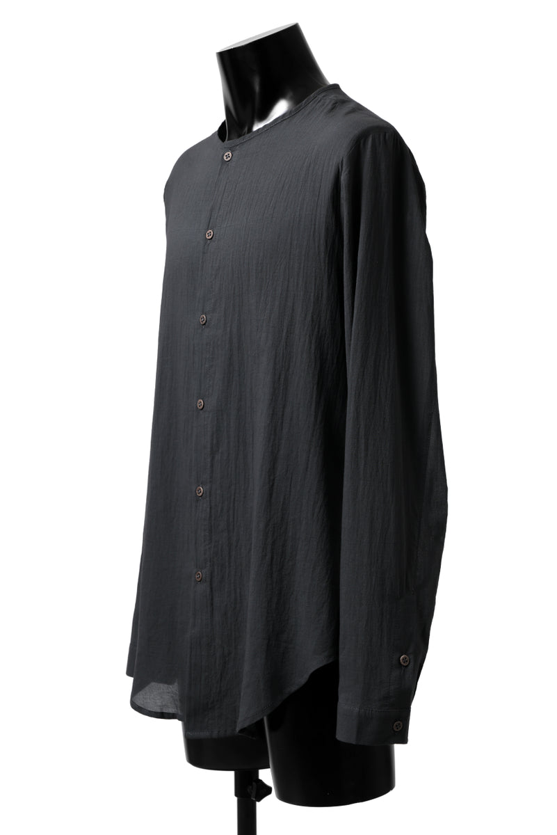 Hannibal. Collarless Shirt / Jos 132. (ANTHRACITE)の商品ページ | ハンニバルの通販 ...