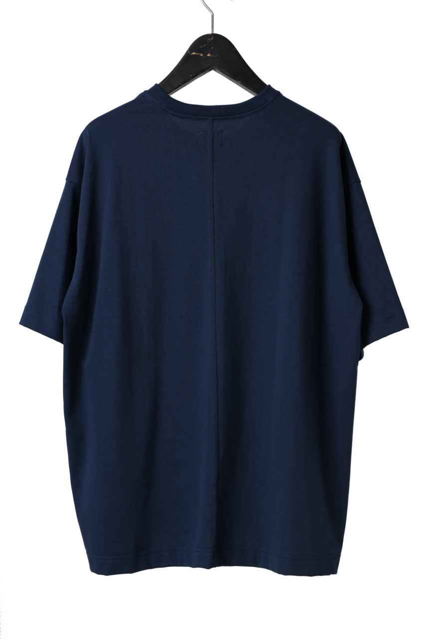 CAPERTICA OVERSIZED H/S TEE / SUVIN COTTON COMPACT JERSEY (NAVY)