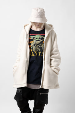 Load image into Gallery viewer, A.F ARTEFACT SHERPA ZIP HOODED JACKET (IVORY)