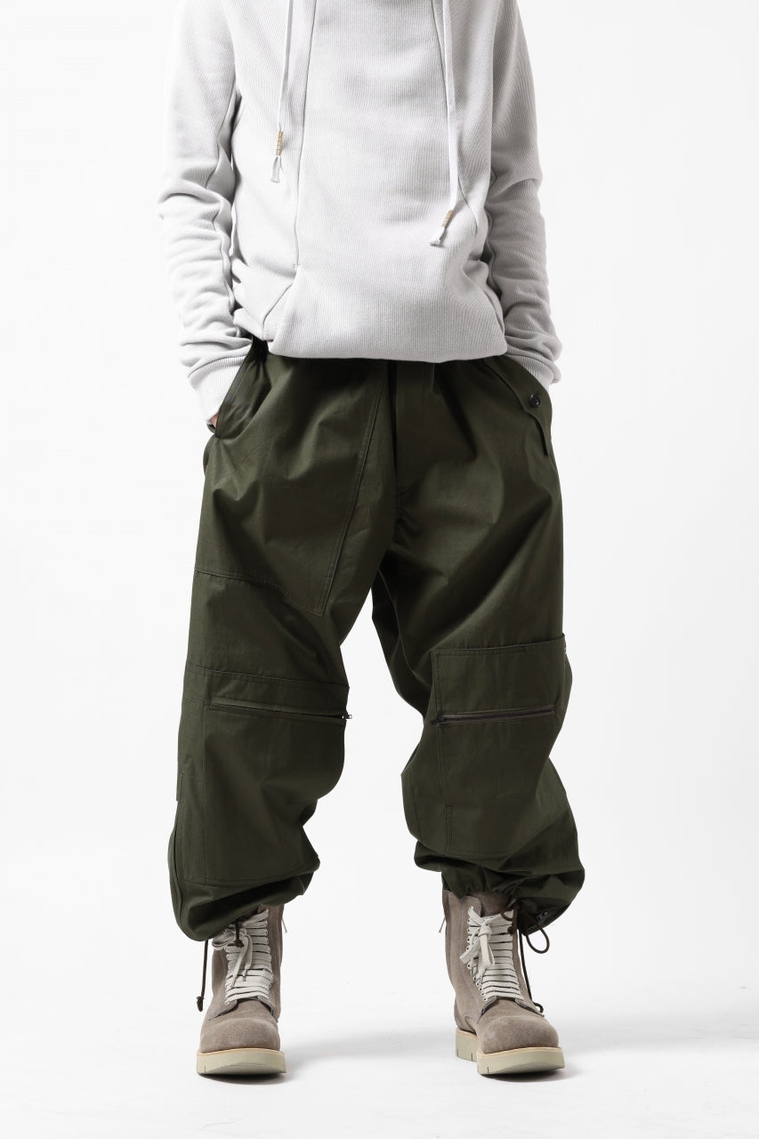 Y's BANG ON! No.189 PATCH WORK PANTS / HIGH DENSITY GABARDINE COTTON (KHAKI)