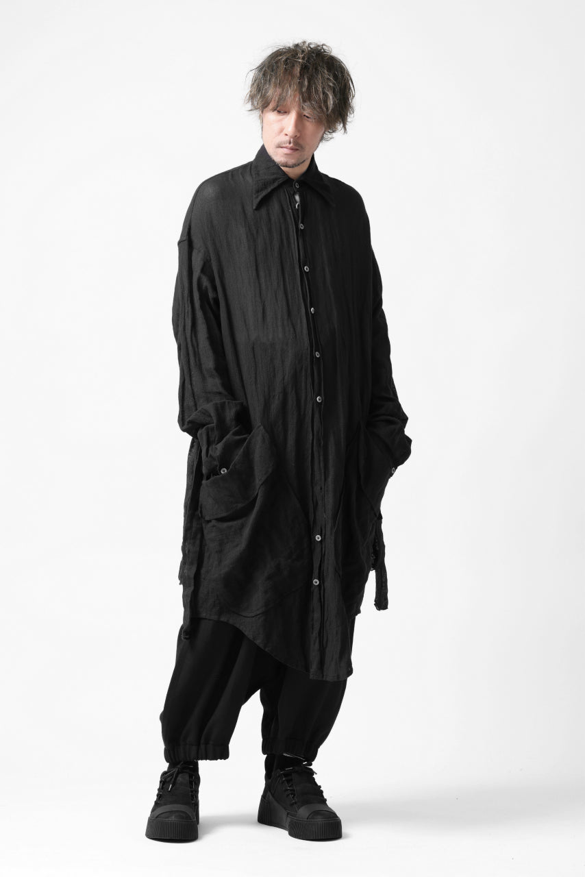 SOSNOVSKA BELTS PATH LONG SHIRT (BLACK)