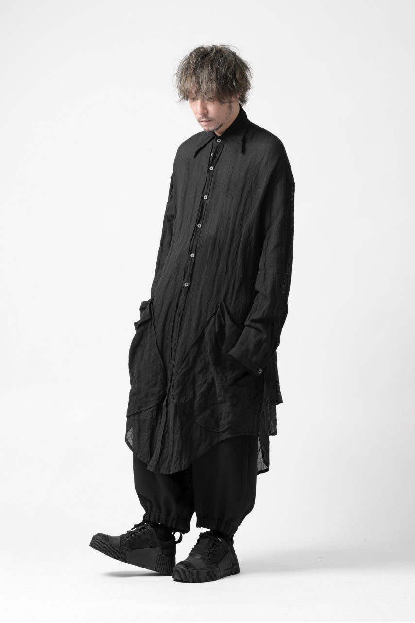 画像をギャラリービューアに読み込む, SOSNOVSKA BELTS PATH LONG SHIRT (BLACK)