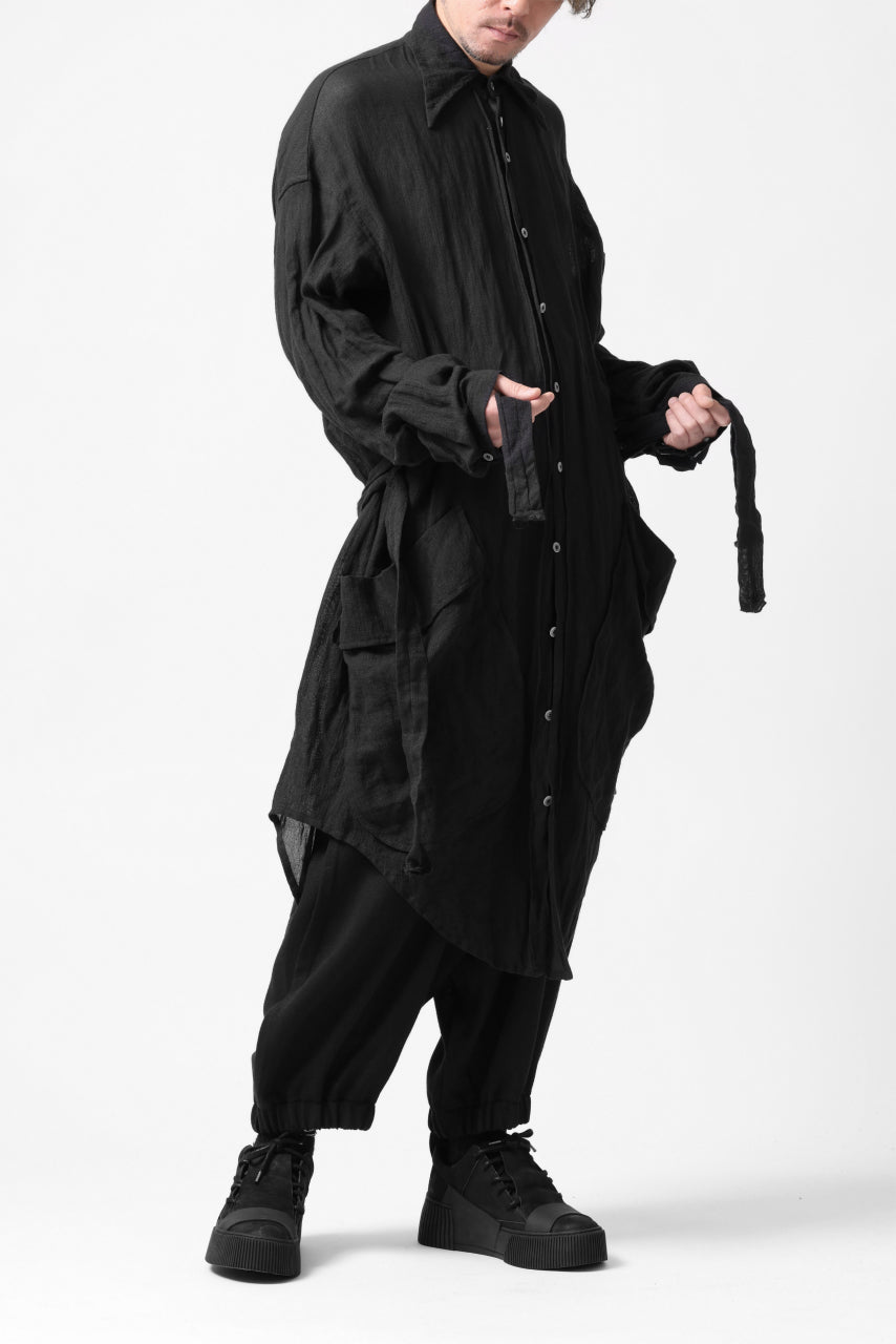 SOSNOVSKA BELTS PATH LONG SHIRT (BLACK)