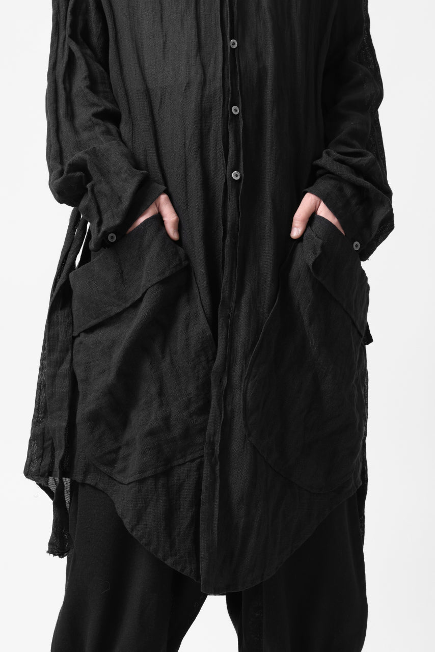 SOSNOVSKA BELTS PATH LONG SHIRT (BLACK)