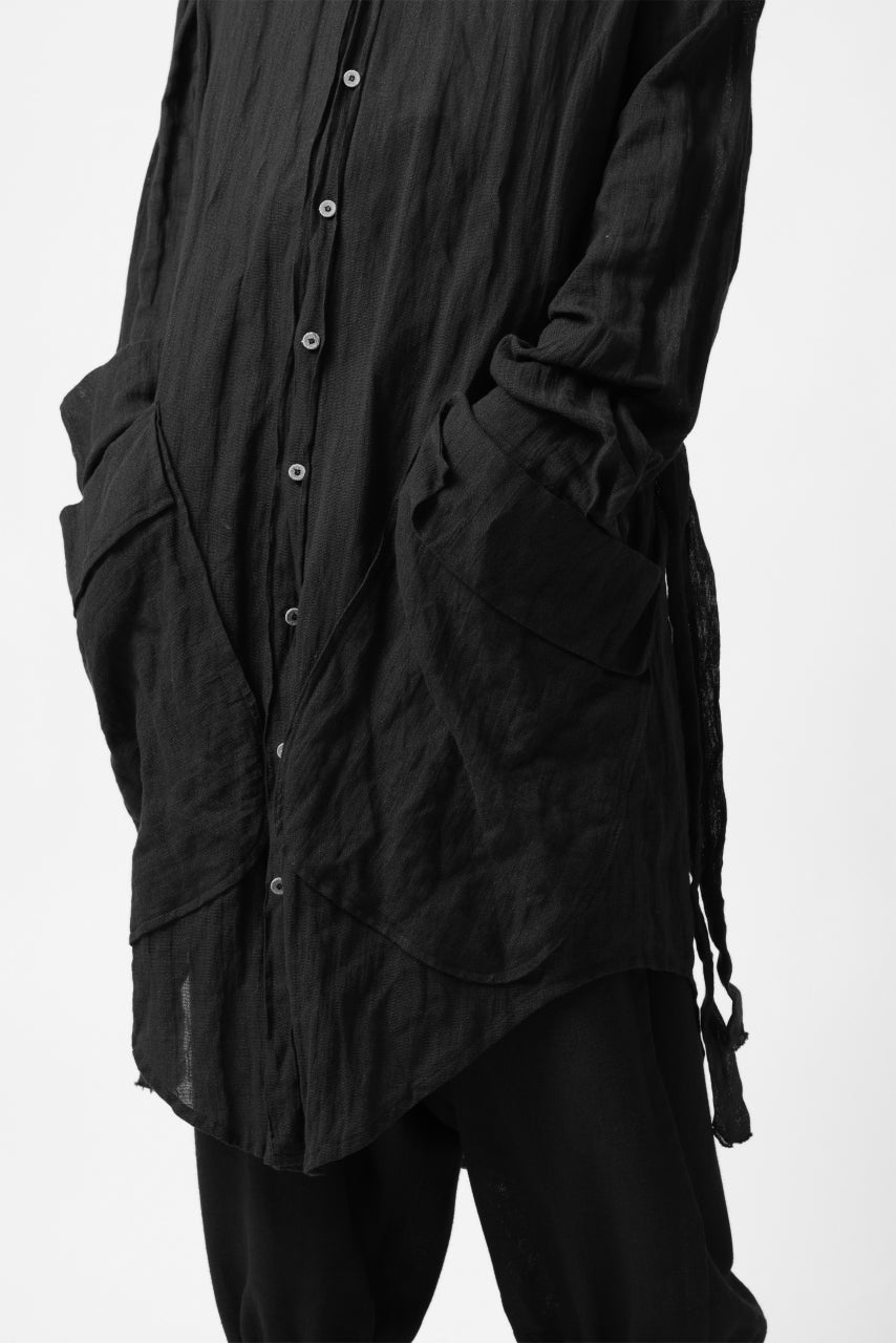 SOSNOVSKA BELTS PATH LONG SHIRT (BLACK)