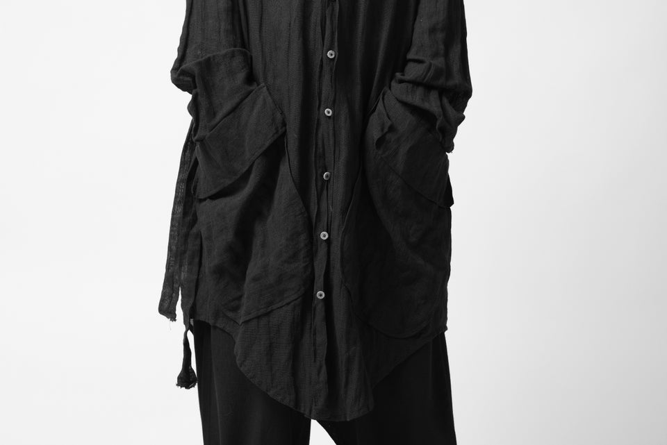 画像をギャラリービューアに読み込む, SOSNOVSKA BELTS PATH LONG SHIRT (BLACK)