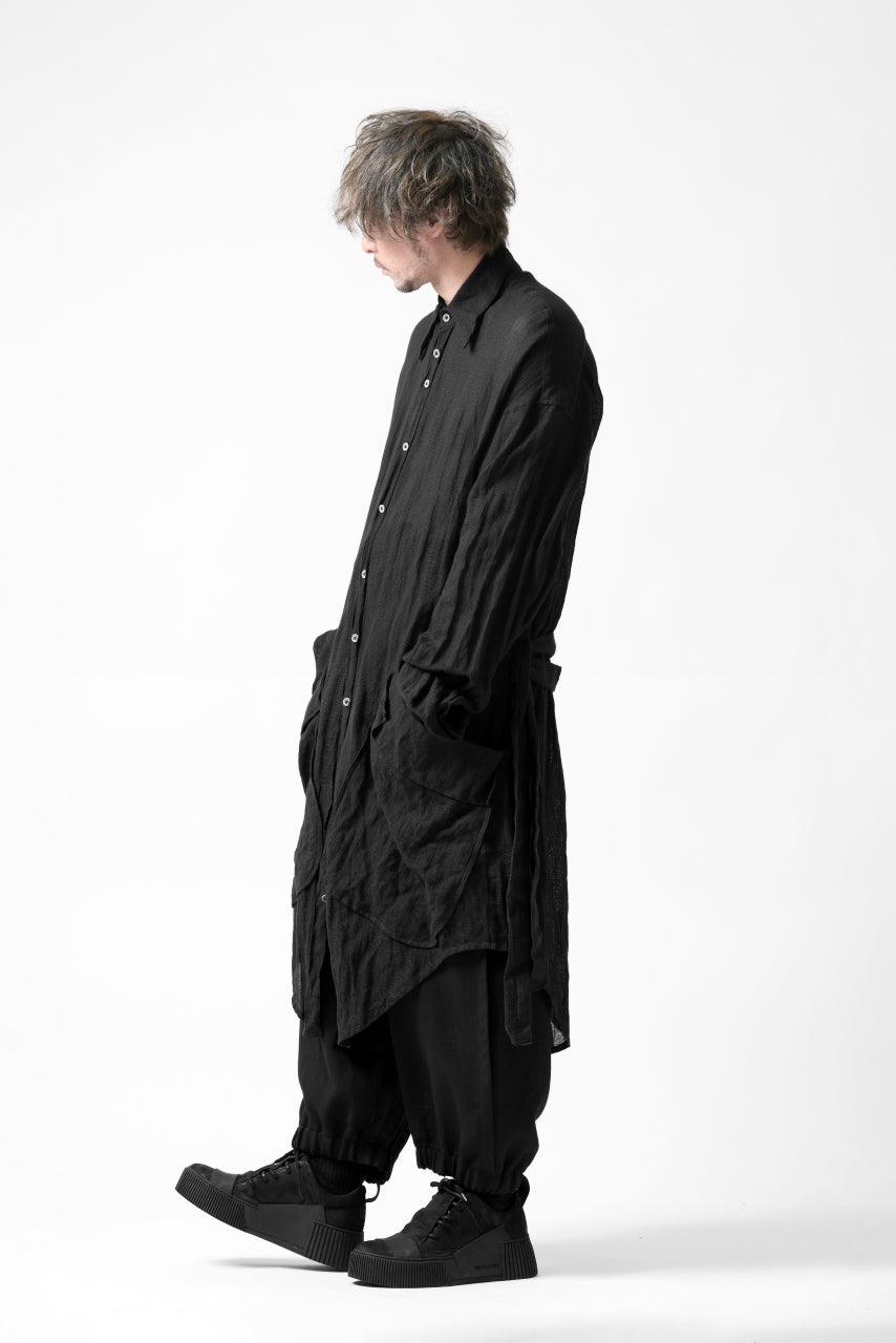 画像をギャラリービューアに読み込む, SOSNOVSKA BELTS PATH LONG SHIRT (BLACK)